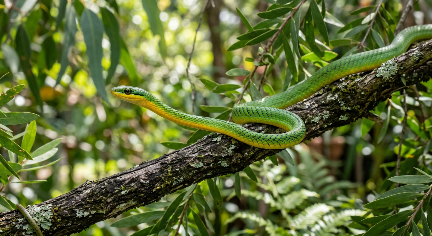 Common Tree Snake (Dendrelaphis punctulatus) - identification photo